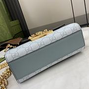 Gucci Padlock Small Shoulder Bag Blue 20x12x8cm - 4