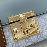 Gucci Padlock Small Shoulder Bag Blue 20x12x8cm - 2