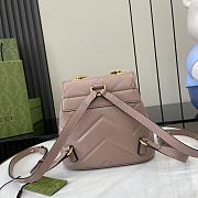 Gucci GG Marmont Matelasse Backpack Pink 19x20x11cm - 2