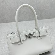 Versace Medusa Small Top Handle Bag White 22x6x14cm - 5