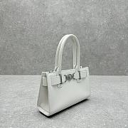 Versace Medusa Small Top Handle Bag White 22x6x14cm - 3