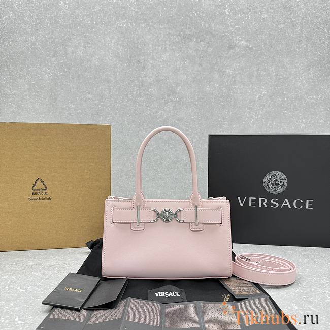 Versace Medusa Small Top Handle Bag Pink 22x6x14cm - 1