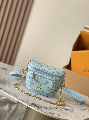 Louis Vuitton LV Mini Bumbag Blue 17 x 12 x 9.5 cm