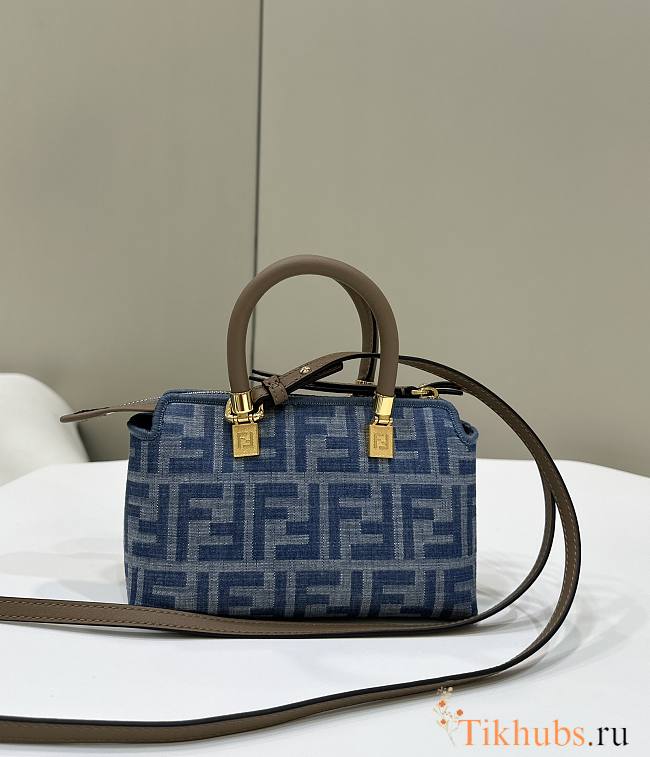 Fendi Mini By The Way Denim Blue Bag 20x9x12cm - 1