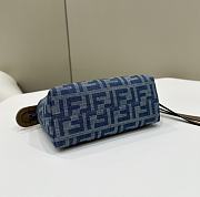 Fendi Mini By The Way Denim Blue Bag 20x9x12cm - 6