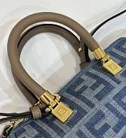 Fendi Mini By The Way Denim Blue Bag 20x9x12cm - 5