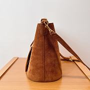 Celine Louise Medium Bag Suede Brown 23.5x24x16cm - 6