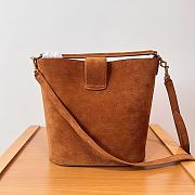 Celine Louise Medium Bag Suede Brown 23.5x24x16cm - 2