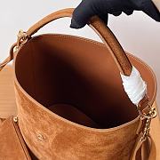 Celine Louise Medium Bag Suede Brown 23.5x24x16cm - 3