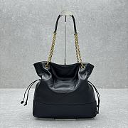 YSL Jamie 4.3 Large Pochon Black Leather Bag 34x27x3cm - 4