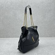 YSL Jamie 4.3 Large Pochon Black Leather Bag 34x27x3cm - 3