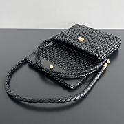 Bottega Veneta Swing Black Lambskin 25x19x6cm - 2