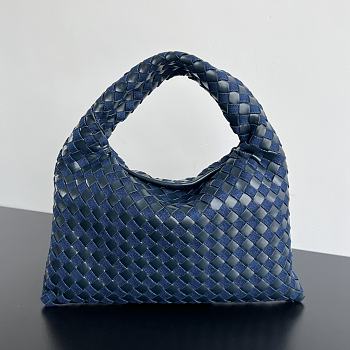 Bottega Veneta Small Hop Denim Blue 41x20.5x17.5cm