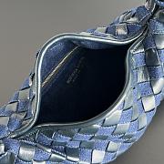 Bottega Veneta Small Hop Denim Blue 41x20.5x17.5cm - 4