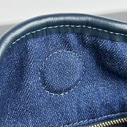 Bottega Veneta Small Hop Denim Blue 41x20.5x17.5cm - 3