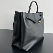 Bottega Veneta Andiamo Bag Black Leather 42x35x18cm - 6