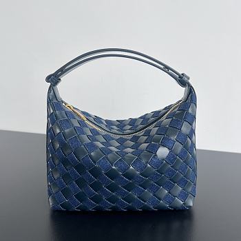 Bottega Veneta Mini Wallace Shoulder Bag Denim 20x13x9.5cm