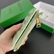Bottega Veneta Small Bi-Fold Zip Wallet Green 11.5x9cm - 5