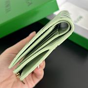 Bottega Veneta Small Bi-Fold Zip Wallet Green 11.5x9cm - 4