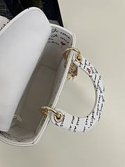 Dior Dioramour Small Lady My ABCDior Bag White 20 x 17 x 8 cm - 3