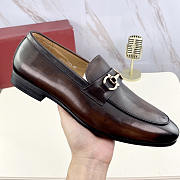 Ferragamo Ree Bit Loafer Brown - 4