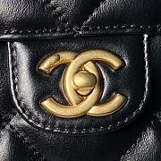 Chanel Bowling Bag Black 33x21.5x14.5cm - 4