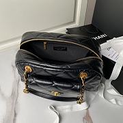 Chanel Bowling Bag Black 33x21.5x14.5cm - 3