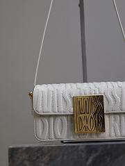 Dior Miss Flap Bag White Miss Allover Calfskin 22 x 11 x 6 cm - 3