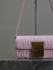 Dior Miss Flap Bag Pink Miss Allover Calfskin 22 x 11 x 6 cm - 3