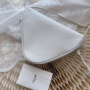 Celine Triangle Bag Smooth White 21x15x4cm - 5