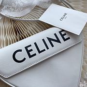 Celine Triangle Bag Smooth White 21x15x4cm - 4