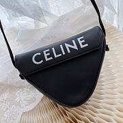 Celine Triangle Bag Smooth Black 21x15x4cm - 4