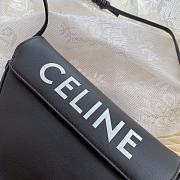 Celine Triangle Bag Smooth Black 21x15x4cm - 3