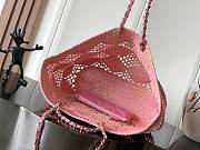 Chanel Coco Beach Bag Pink 34.5x51x14.5cm - 2