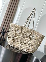 Chanel Coco Beach Bag Beige 34.5x51x14.5cm - 6