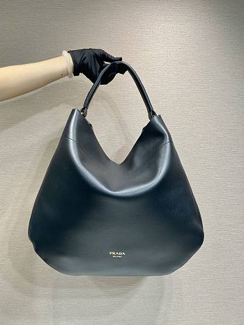 Prada Large Leather Black Shoulder Bag 45.5x43x11cm