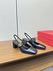 Valentino Vlogo Locker Mary-Jane Singback Pump 60mm Black  - 1