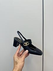 Valentino Vlogo Locker Mary-Jane Singback Pump 60mm Black  - 2