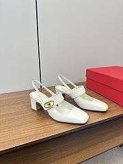 Valentino Vlogo Locker Mary-Jane Singback Pump 60mm White - 1