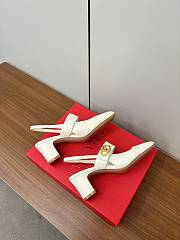 Valentino Vlogo Locker Mary-Jane Singback Pump 60mm White - 5