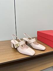 Valentino Vlogo Locker Mary-Jane Singback Pump 60mm Pink - 1