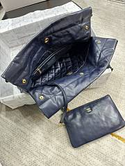 Chanel Small 22 Handbag Navy Blue Gold 35x37x7cm - 2