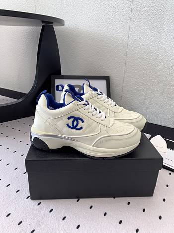 Chanel White Blue Sneaker 02