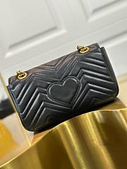 Gucci Marmont Small Black Bag 26x15x7cm - 3