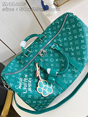 Louis Vuitton LV Keepall Bandoulière 50 Green 50x29x23cm - 4