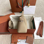 Loro Piana Extra Pocket L19 Pounch In Beige 19x11x6.5cm - 6