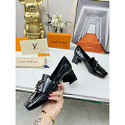 Louis Vuitton LV Upper Case Block Heels Black 6cm - 4