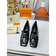 Louis Vuitton LV Upper Case Block Heels Black 6cm - 5