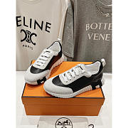 Hermès Bouncing Sneaker White And Black - 3