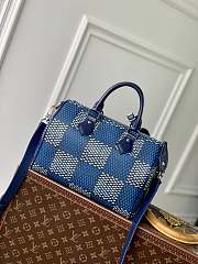 Louis Vuitton LV Speedy 25 Bandoulière Blue 25 x 15 x 15 cm - 5
